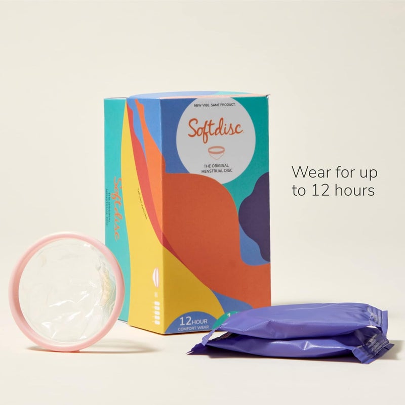 Softcup Softdisc Menstrual Discs | Disposable Period Discs | Tampon, Pad, and Cup Alternative | Capacity of 3 Super Tampons | HSA or FSA Eligible | 14 Count - Image 2